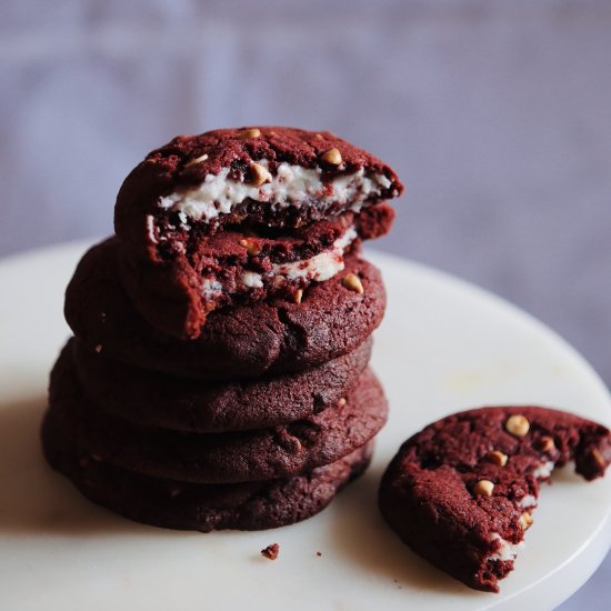 Inside Out Red Velvet cookies