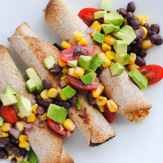 Baked Chicken Taquitos