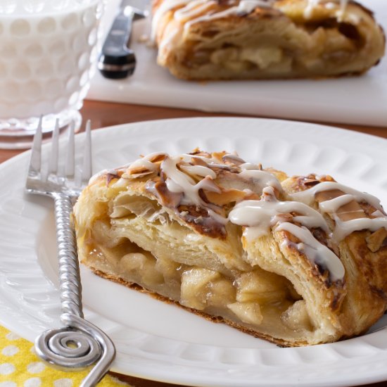 Glazed Apple Danish Braid