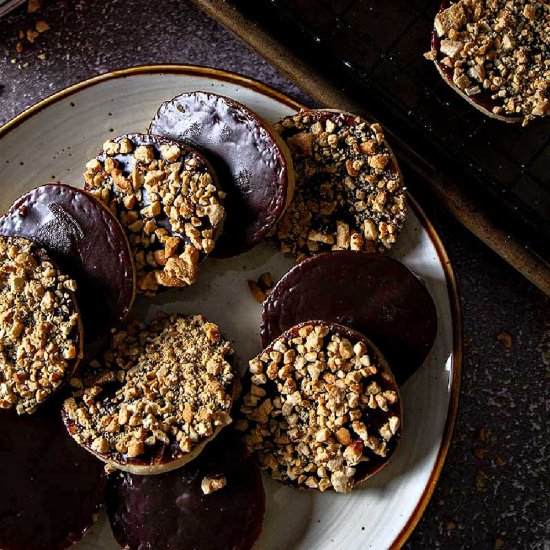 Cashew Chocolate Shortbread Cookies