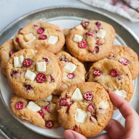 cranberry white chocolate cookies