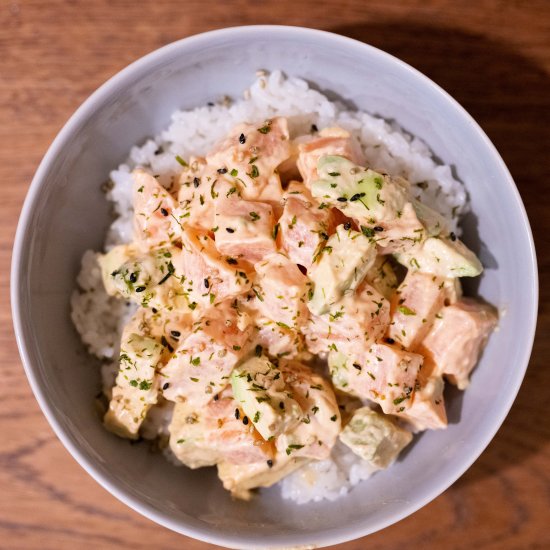 Spicy Salmon Poke Bowl