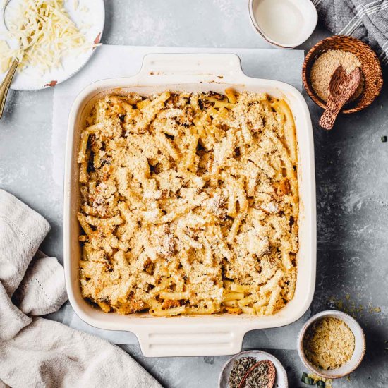 Vegan Baked Mac and Cheese