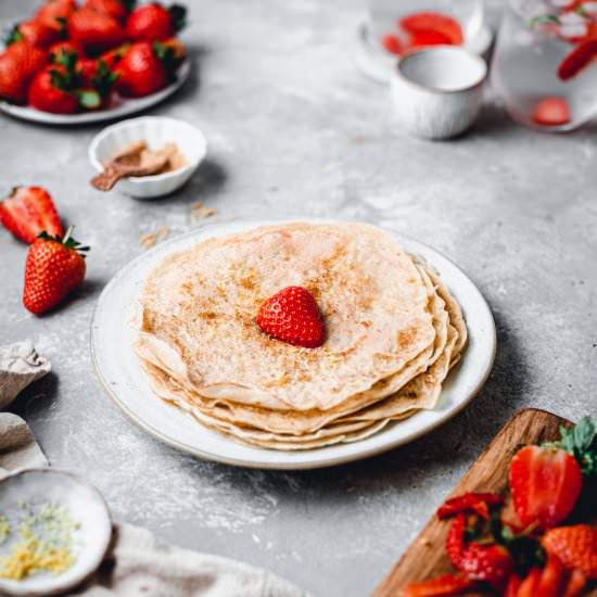 Almond Milk Crepes