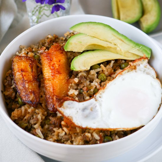 Bolivian Fried Rice with Beef