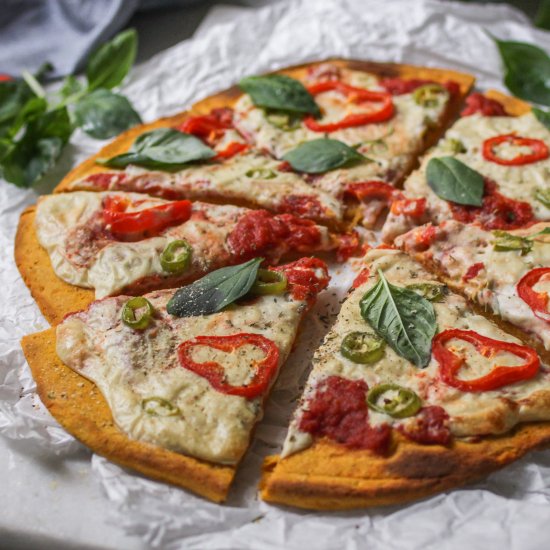 Easy Sweet Potato Pizza (v, gf)