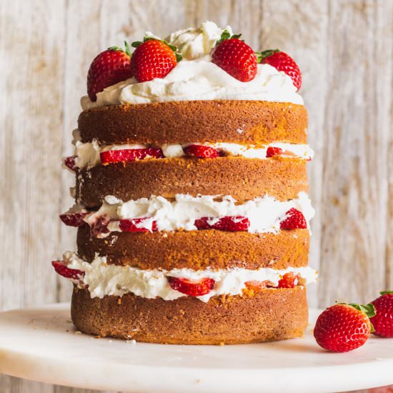 Strawberry Shortcake Cake