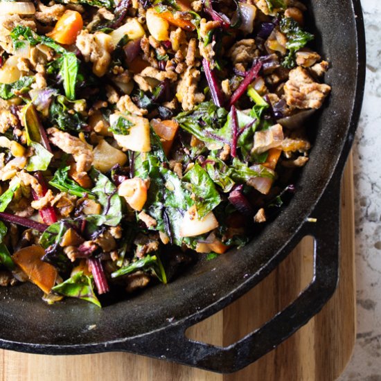 Turkey Apple Breakfast Hash