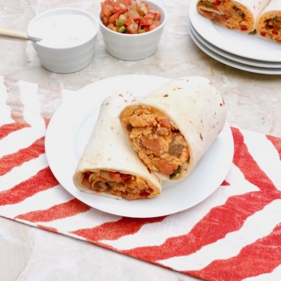 Chorizo Breakfast Burrito