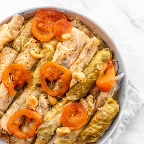 Malfouf- Stuffed Cabbage Rolls