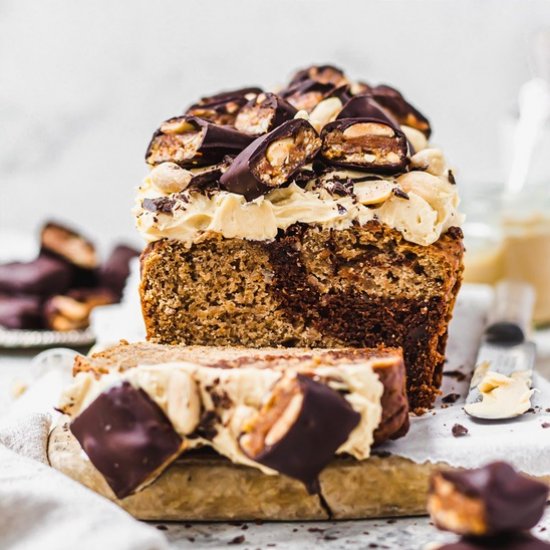 Snickers Banana Bread