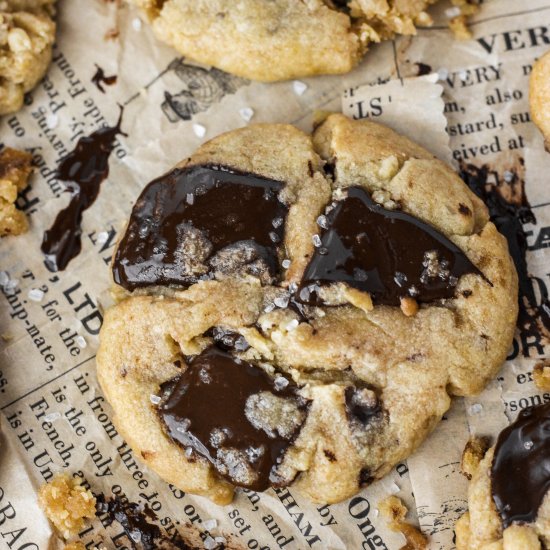 Salted Chocolate Chunk Cookies