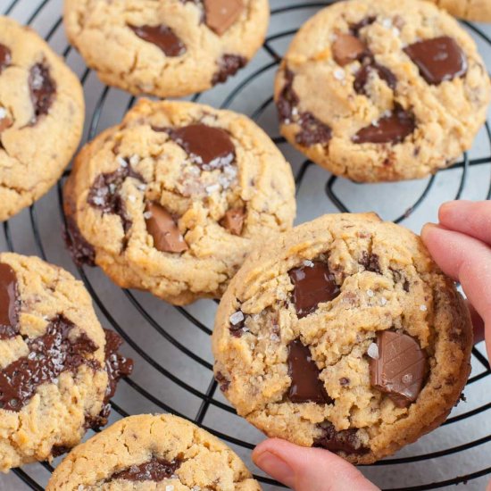 Chocolate peanut butter cookies