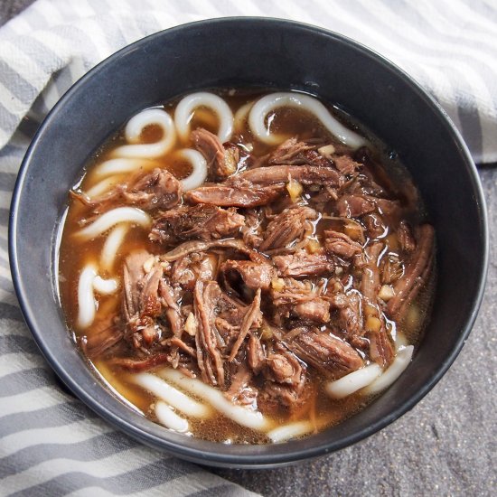 Short rib beef udon