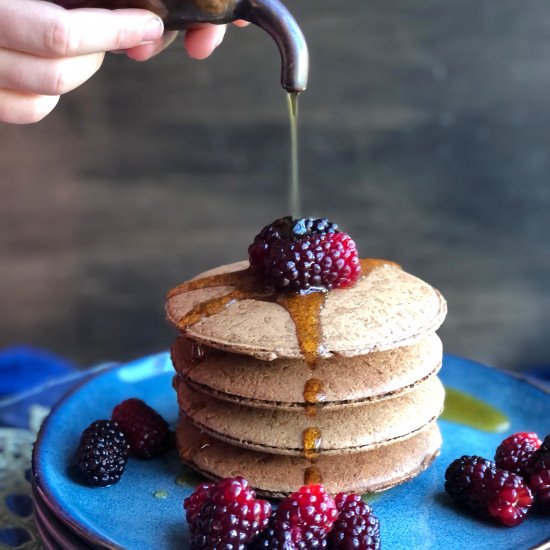 No sugar chocolate brownie pancakes