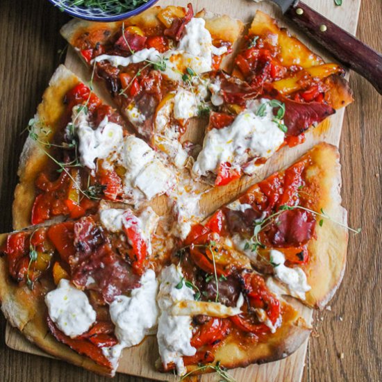 Peppers & Cherry Tomato Pizza Toppe