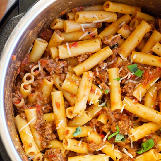 Instant Pot Baked Ziti