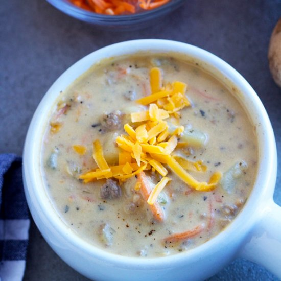 Cheeseburger Soup