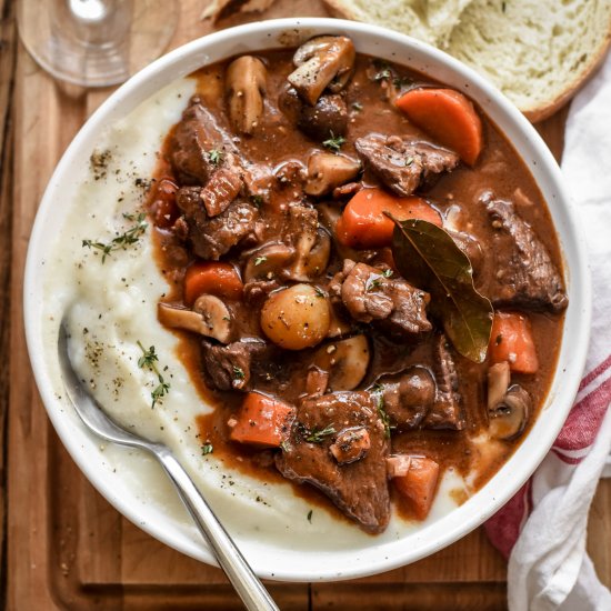 French Beef Bourguignon