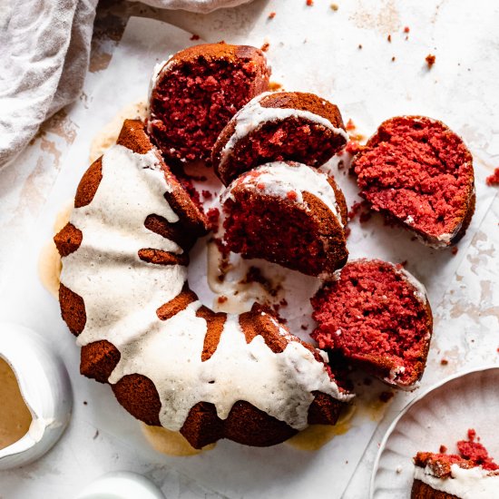 Vegan Red Velvet Bundt Cake