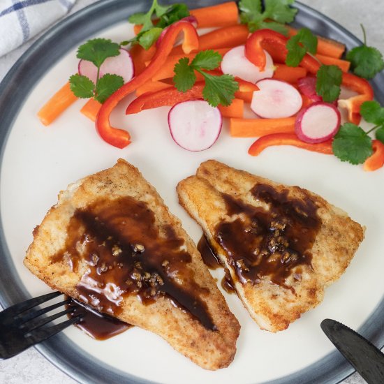 Pan-Fried Sea Bass With Soy Sauce