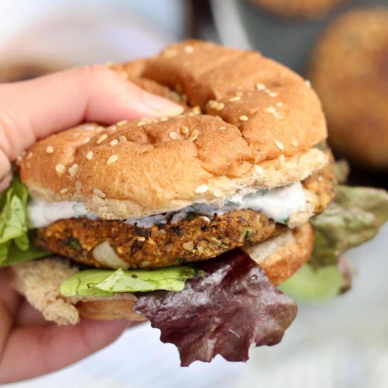 Sweet Potato Black Bean Burgers