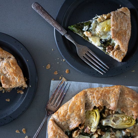 Artichoke Spinach Galette