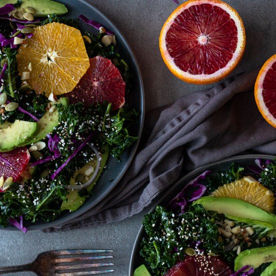 Winter Greens Salad with Oranges