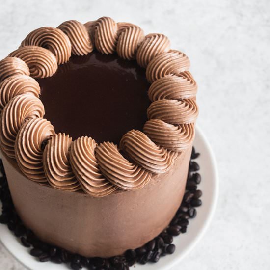 Salted Caramel Mocha Cake