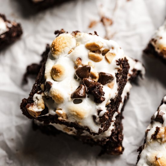 Fudgy Rocky Road Brownies