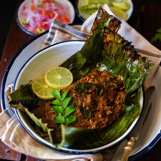 Kerala grilled Pearl spot fish