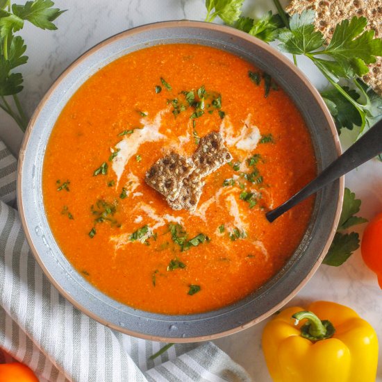 Roasted Bell Pepper Soup