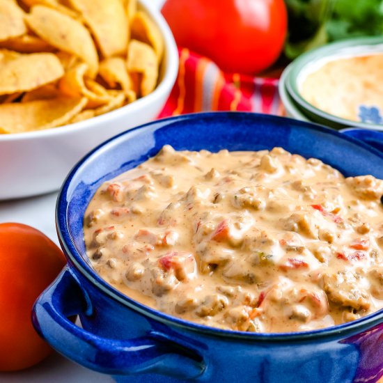 Crockpot Chili Con Queso