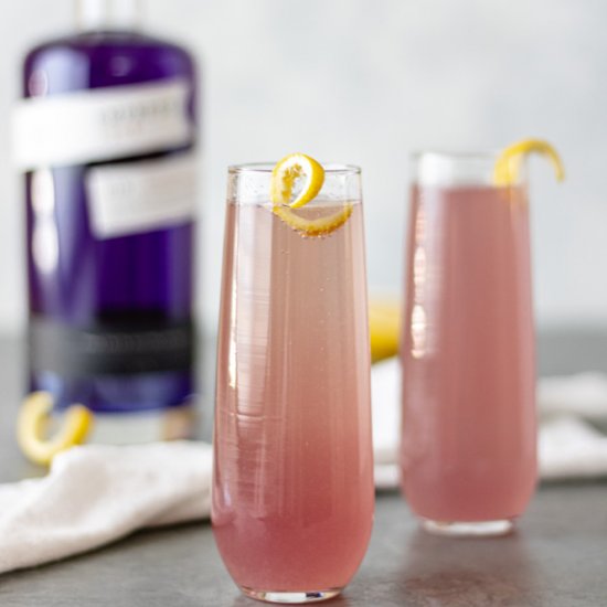 French 75 Cocktail with Empress