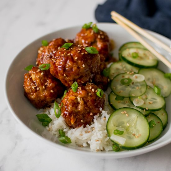 Sticky Asian Meatballs