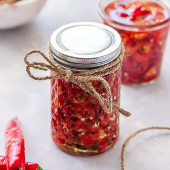 Preserved Chillies in Oil