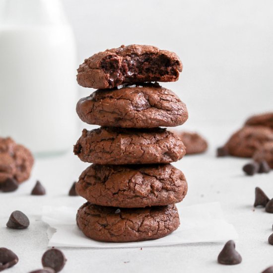 Chocolate brownie cookies