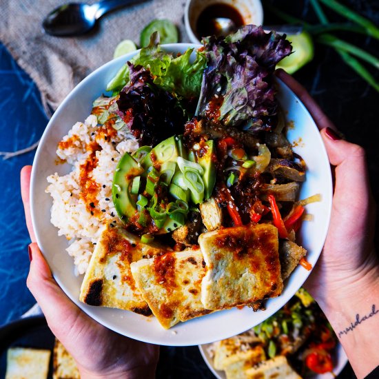 Tofu Bowl with Sesame Vinaigrette