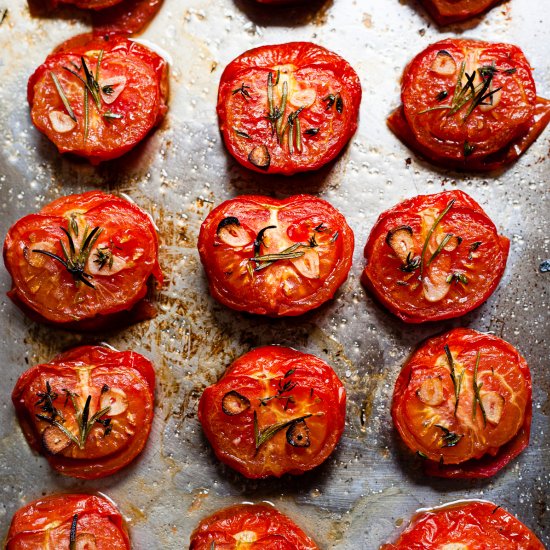 Easy Oven Roasted Tomatoes Recipe