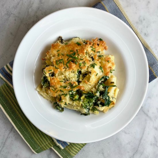 Baked Cheesy Broccoli Rabe Pasta