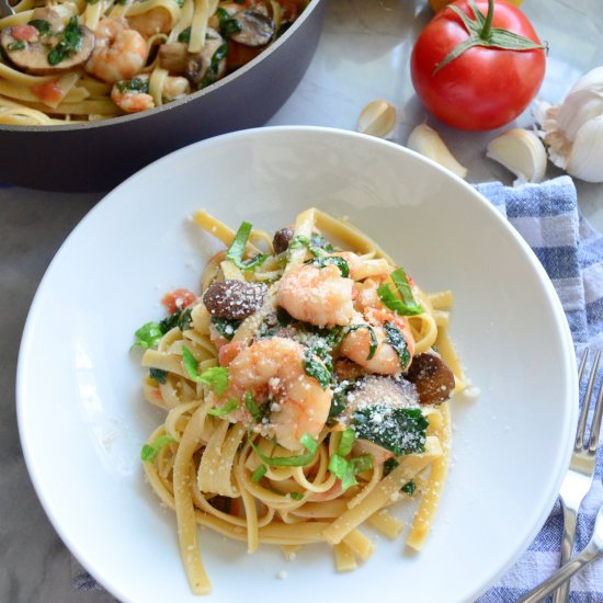 Lemon Garlic Shrump Pasta