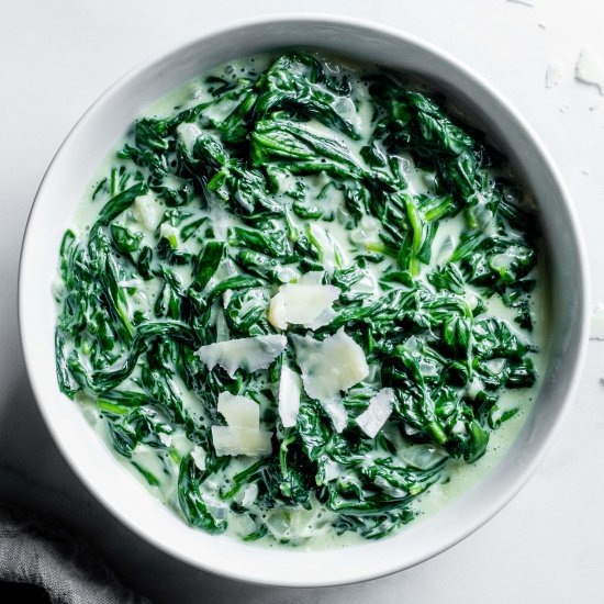 creamed spinach