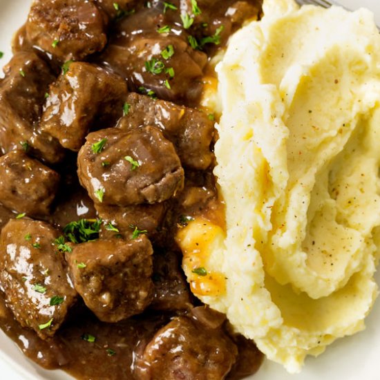 Beef Tips and Gravy