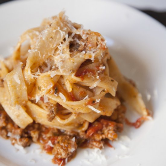 Slow Cooker Tagliatelle Bolognese