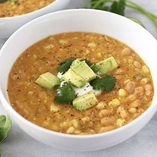 Lightened up White Bean Chili