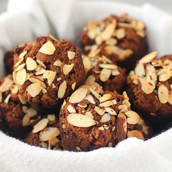 Cranberry Gingerbread Muffins