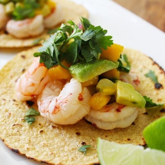 Tequila Lime Shrimp Tostadas