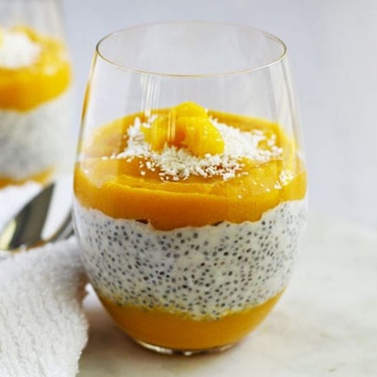 Mango Coconut Chia Pudding