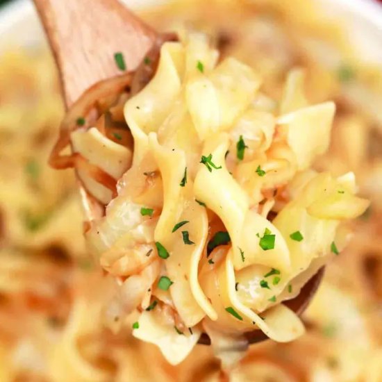 Fried Cabbage and Noodles