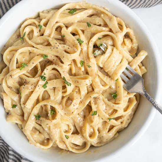 vegan fettuccine alfredo